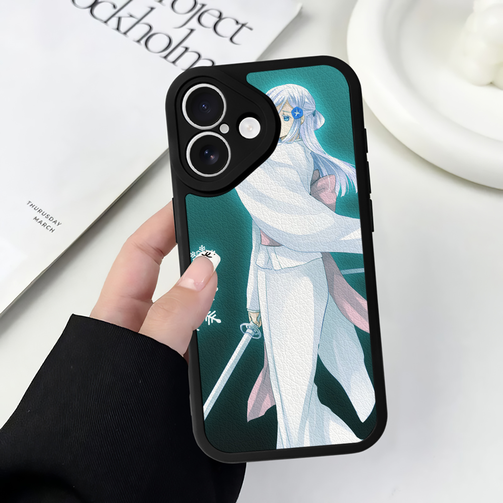 （画像用） ブリーチ BLEACH 【iPhone 16シリーズ対応】シリコンスマホケース（レザー調） 材質：シリコン